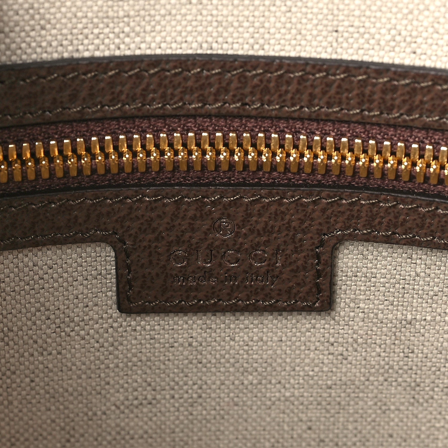 Gucci Monogram Jumbo GG Textured Dollar Calfskin Web Wristlet Messenger Bag Camel Ebony New Acero 6 of 9