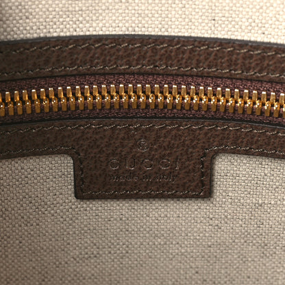 Gucci Monogram Jumbo GG Textured Dollar Calfskin Web Wristlet Messenger Bag Camel Ebony New Acero 6 of 9