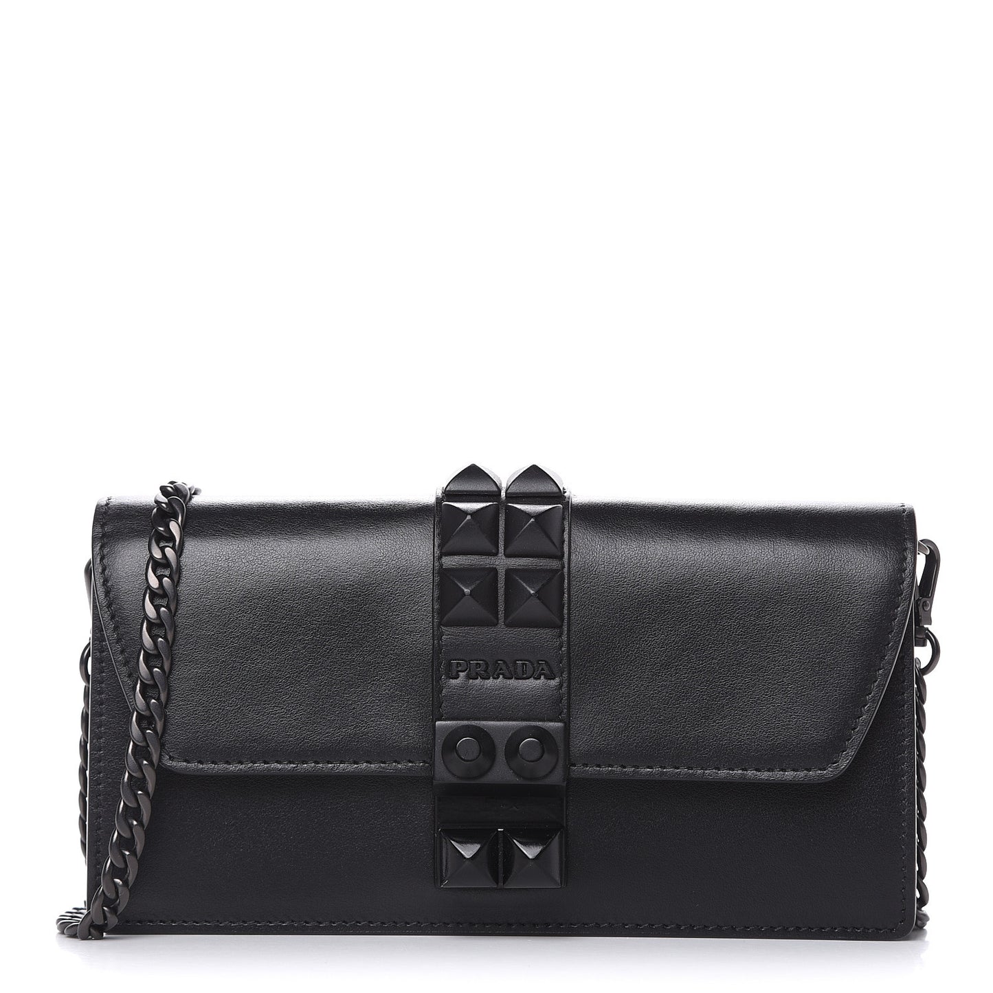 City Calfskin Studded Mini Elektra Crossbody Bag Black