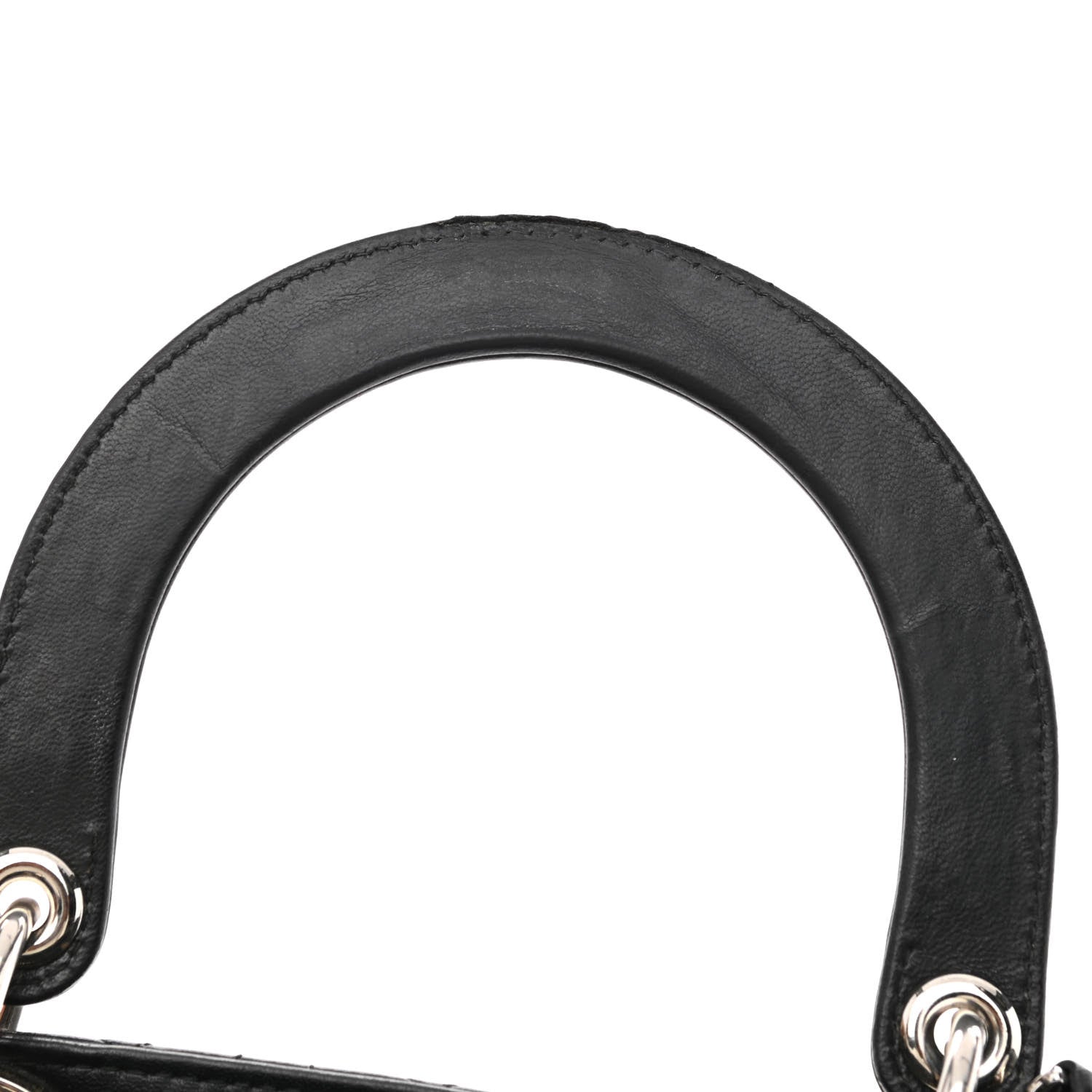 Christian Dior Lambskin Cannage Large Lady Dior Black 13 of 14