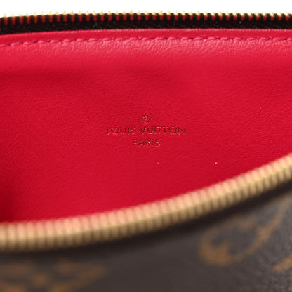 Louis Vuitton Monogram Felicie Chain Wallet Zippered Insert Fuchsia 6 of 6