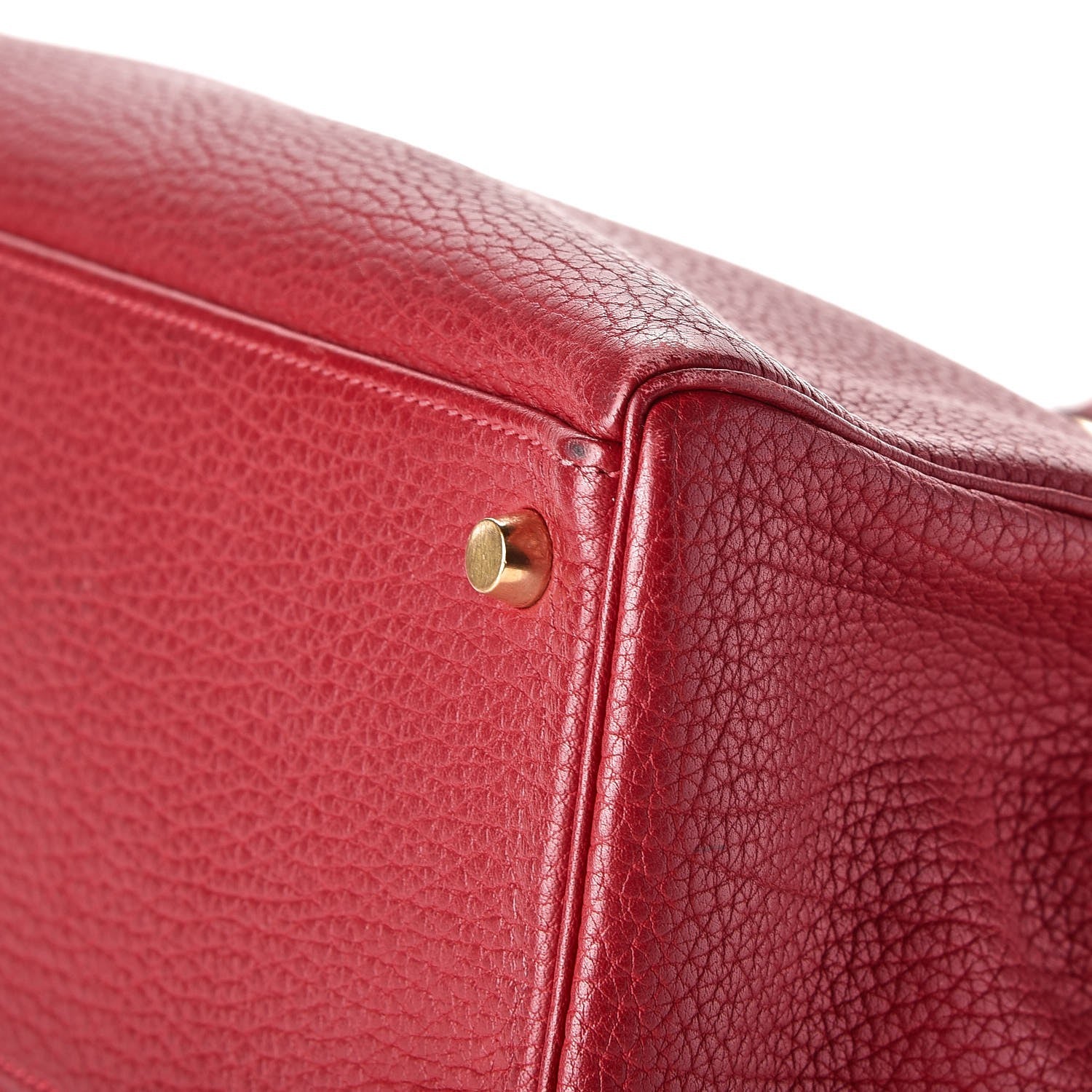 Hermes Taurillon Clemence Retourne Kelly 32 Rouge Garance 40 of 41