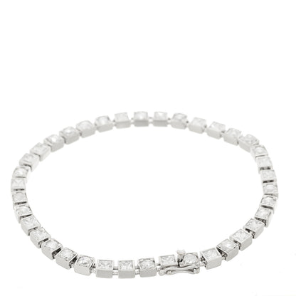 Tiffany Platinum Diamond 3.37ctw Tennis Bracelet 2 of 4