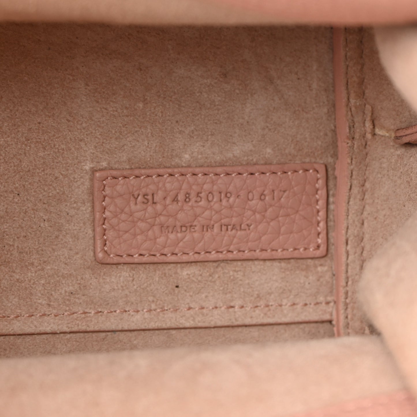 Grained Calfskin Nano Supple Sac De Jour Antique Rose