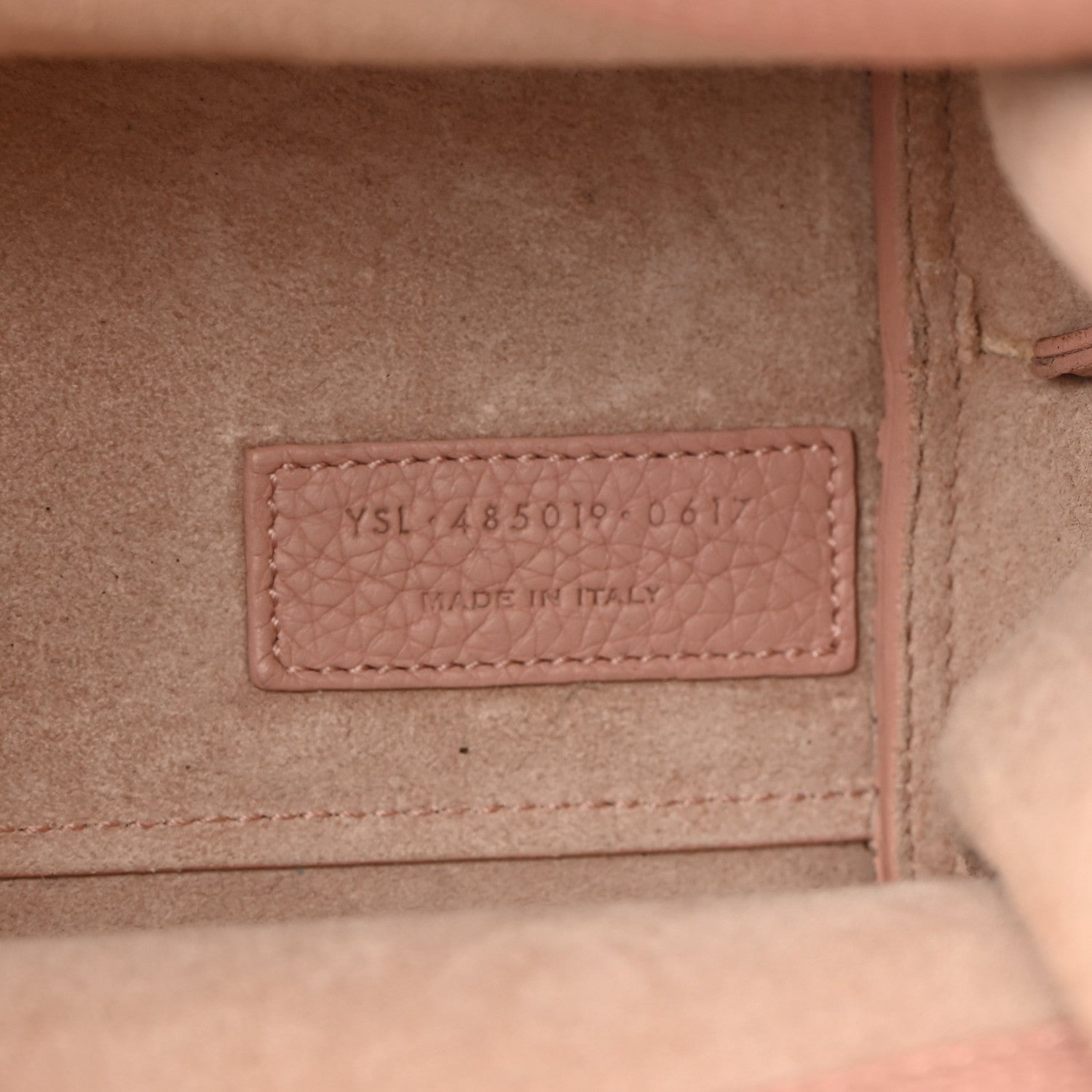 Saint Laurent Grained Calfskin Nano Supple Sac De Jour Antique Rose 6 of 19
