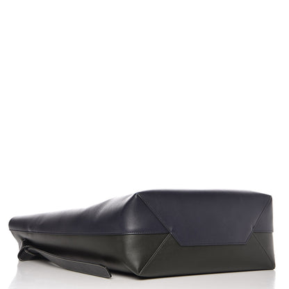 Celine Shiny Smooth Calfskin Small Twisted Cabas Navy Dark Green 4 of 13