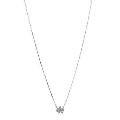 Cartier 18K White Gold Diamond Caresse D'Orchidees Par Necklace 1 of 7