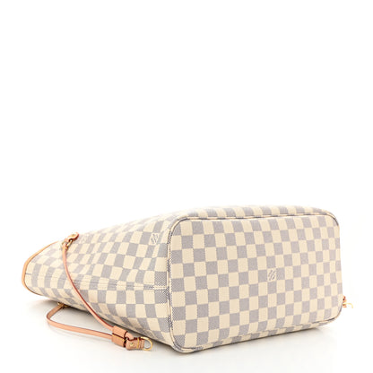 Louis Vuitton Damier Azur Neo Neverfull MM Rose Ballerine 5 of 10