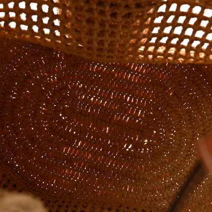 Loewe Raffia Calfskin Balloon Ruffles Bucket Bag Natural Tan 5 of 11
