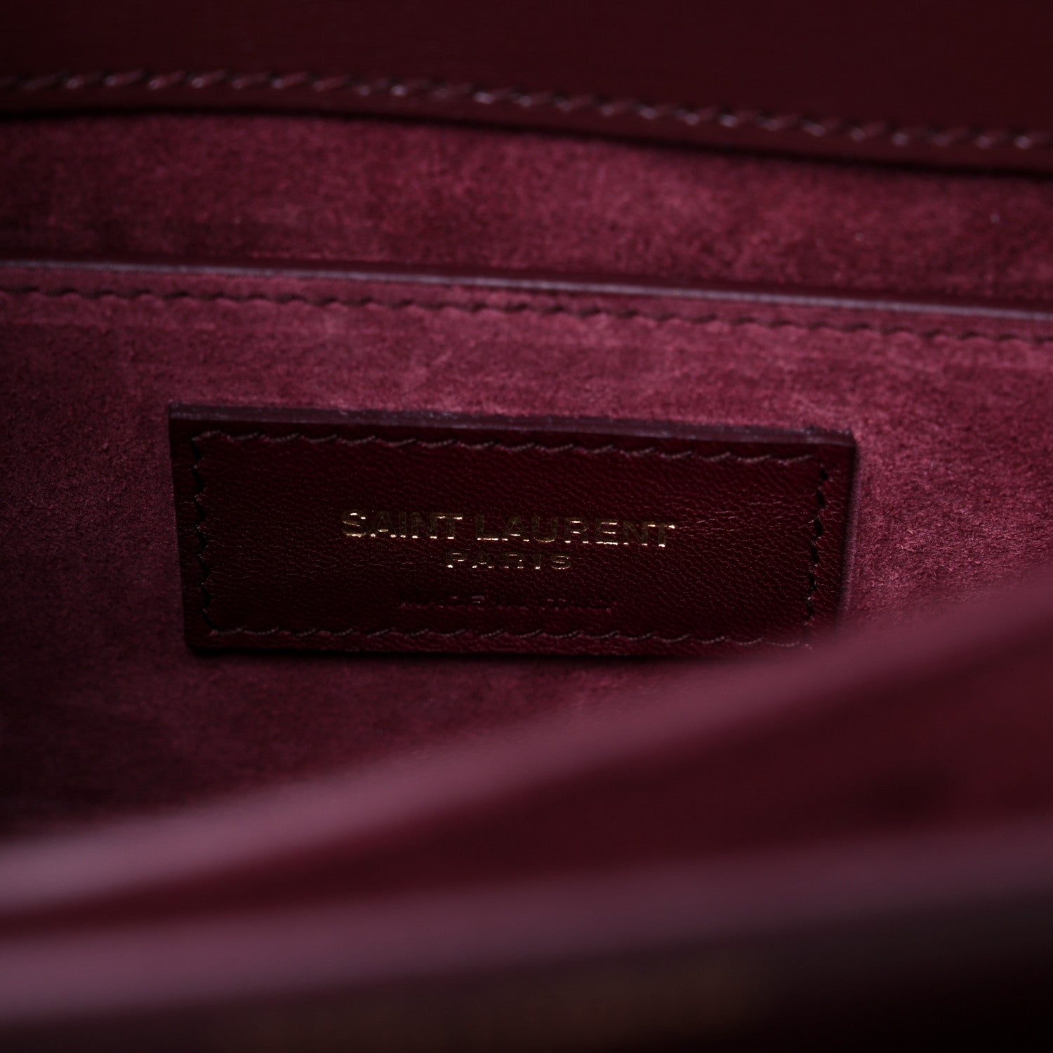 Saint Laurent Calfskin Medium Monogram Sunset Pallisandre 7 of 9