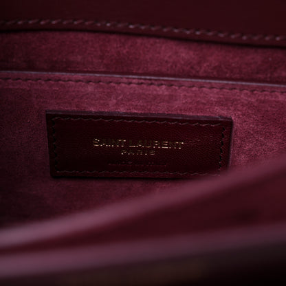 Saint Laurent Calfskin Medium Monogram Sunset Pallisandre 7 of 9