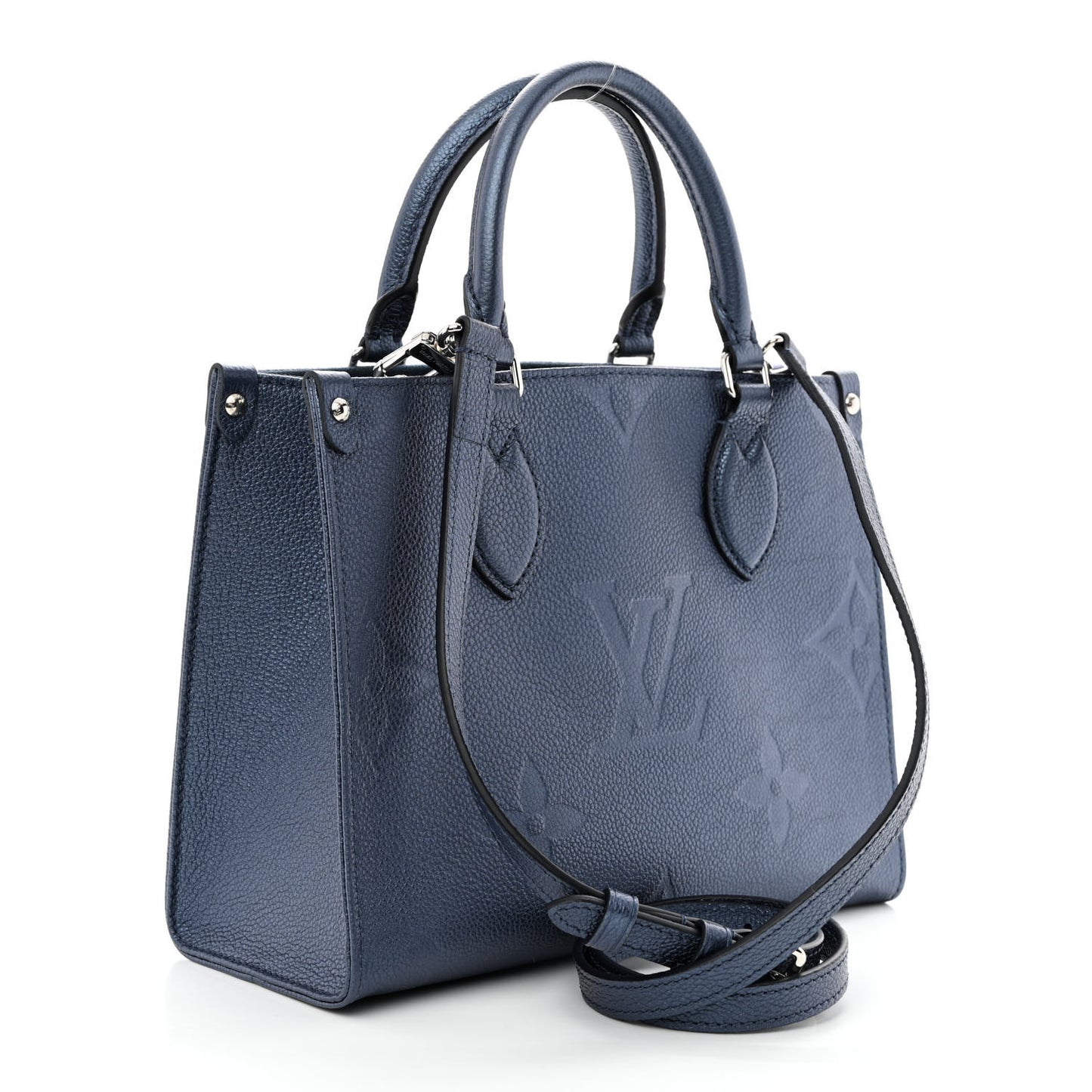 Metallic Empreinte Monogram Giant Onthego PM Navy Nacre