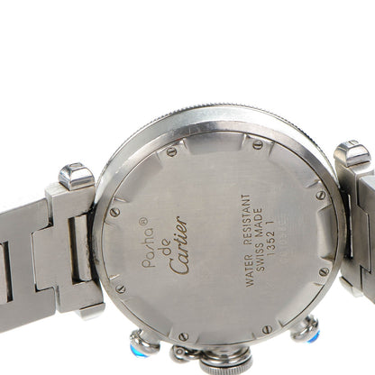Cartier Stainless Steel 35mm Pasha C Chronograph Automatic Watch Grey 5 of 9