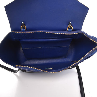 Celine Elephant Calfskin Mini Tri-Color Belt Bag Indigo 6 of 15