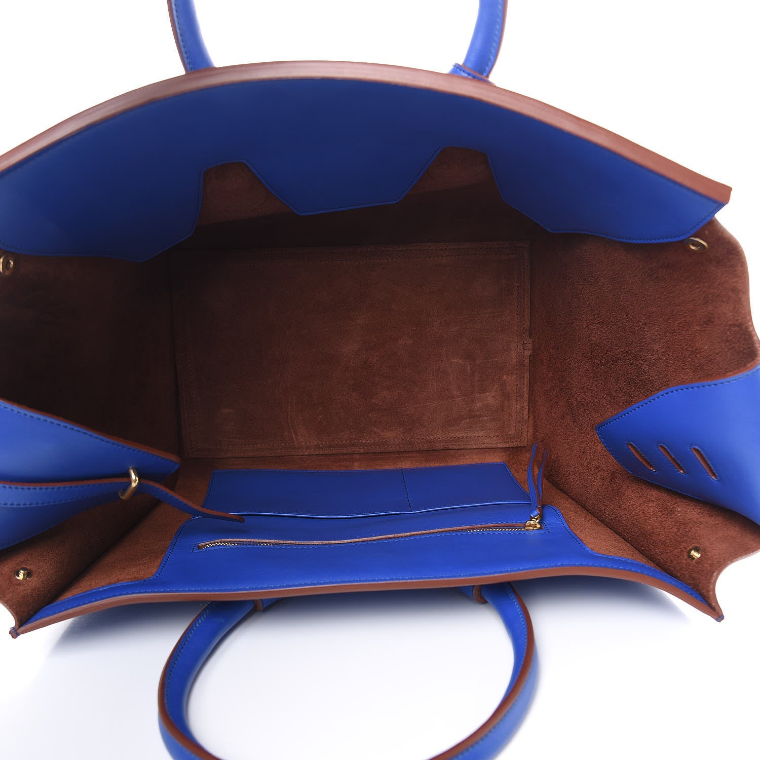 Celine Natural Calfskin Medium Tie Knot Tote Indigo 6 of 20