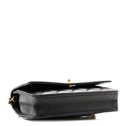 Chanel Lambskin Quilted CC Pearl Crush Wallet on Chain WOC Black 4 of 12