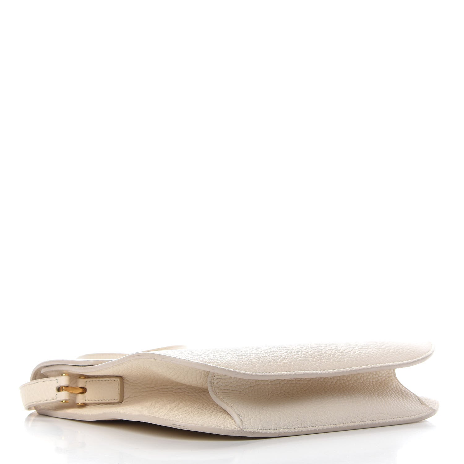 Tom Ford Grained Calfskin Large T Clasp Tara Crossbody Bag White 3 of 10
