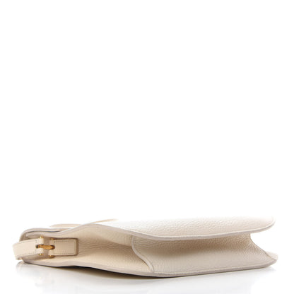 Tom Ford Grained Calfskin Large T Clasp Tara Crossbody Bag White 3 of 10