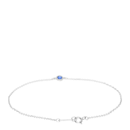 Tiffany Platinum Blue Sapphire Elsa Peretti Color By The Yard Bracelet 2 of 3