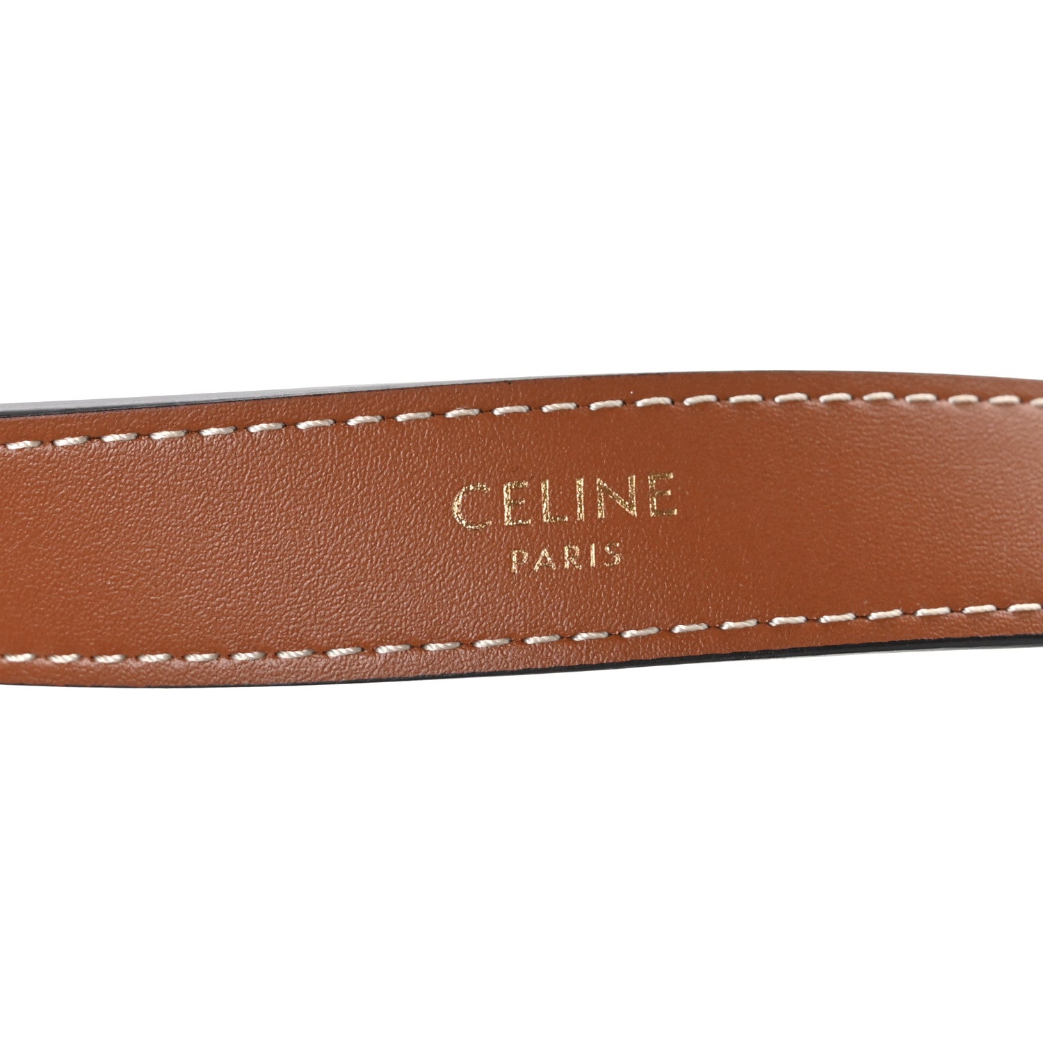 Celine Triomphe Canvas Calfskin Ava Shoulder Bag Tan 6 of 11