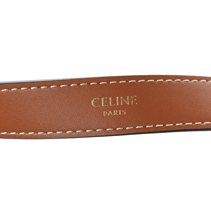 Celine Triomphe Canvas Calfskin Ava Shoulder Bag Tan 6 of 11