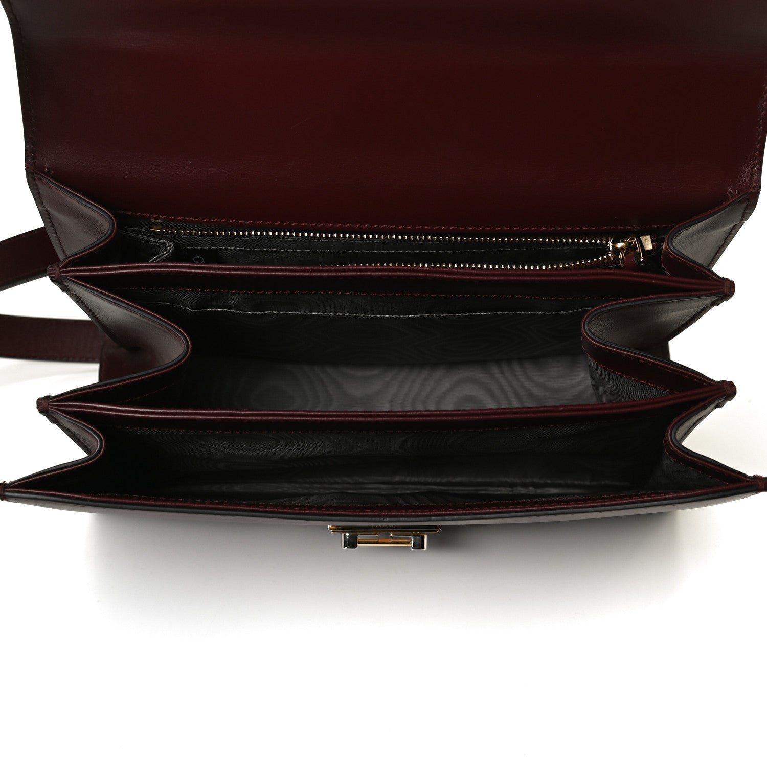 Gucci Smooth Calfskin Small Zumi Shoulder Bag Vintage Bordeaux 5 of 19