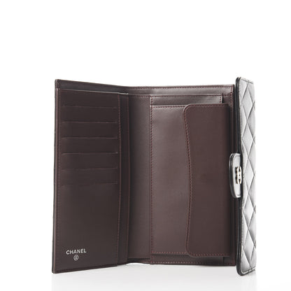 Chanel Lambskin Quilted Large Flap Wallet Black 4 of 10