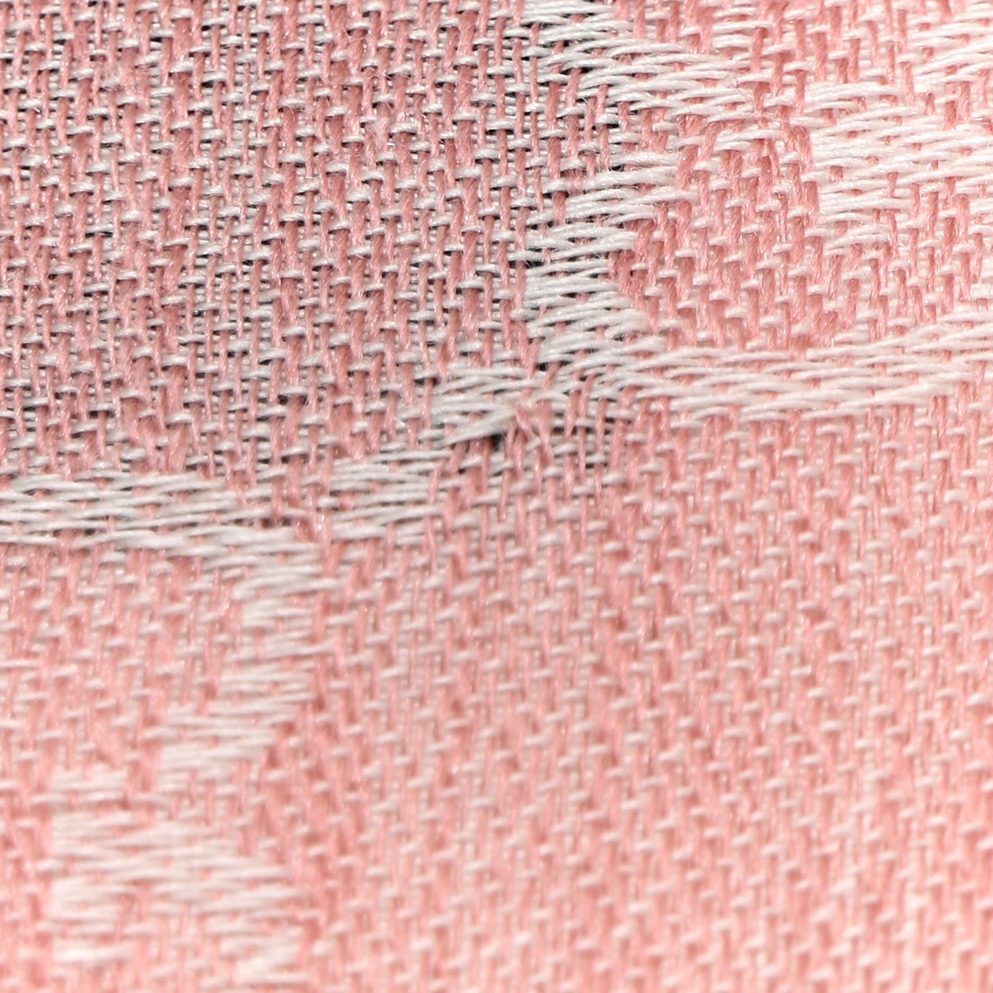 Wool Silk Monogram GGWeb Fringe Shawl Rose Ivory