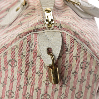 Louis Vuitton Mini Lin Croisette Speedy 30 Rouge 9 of 15