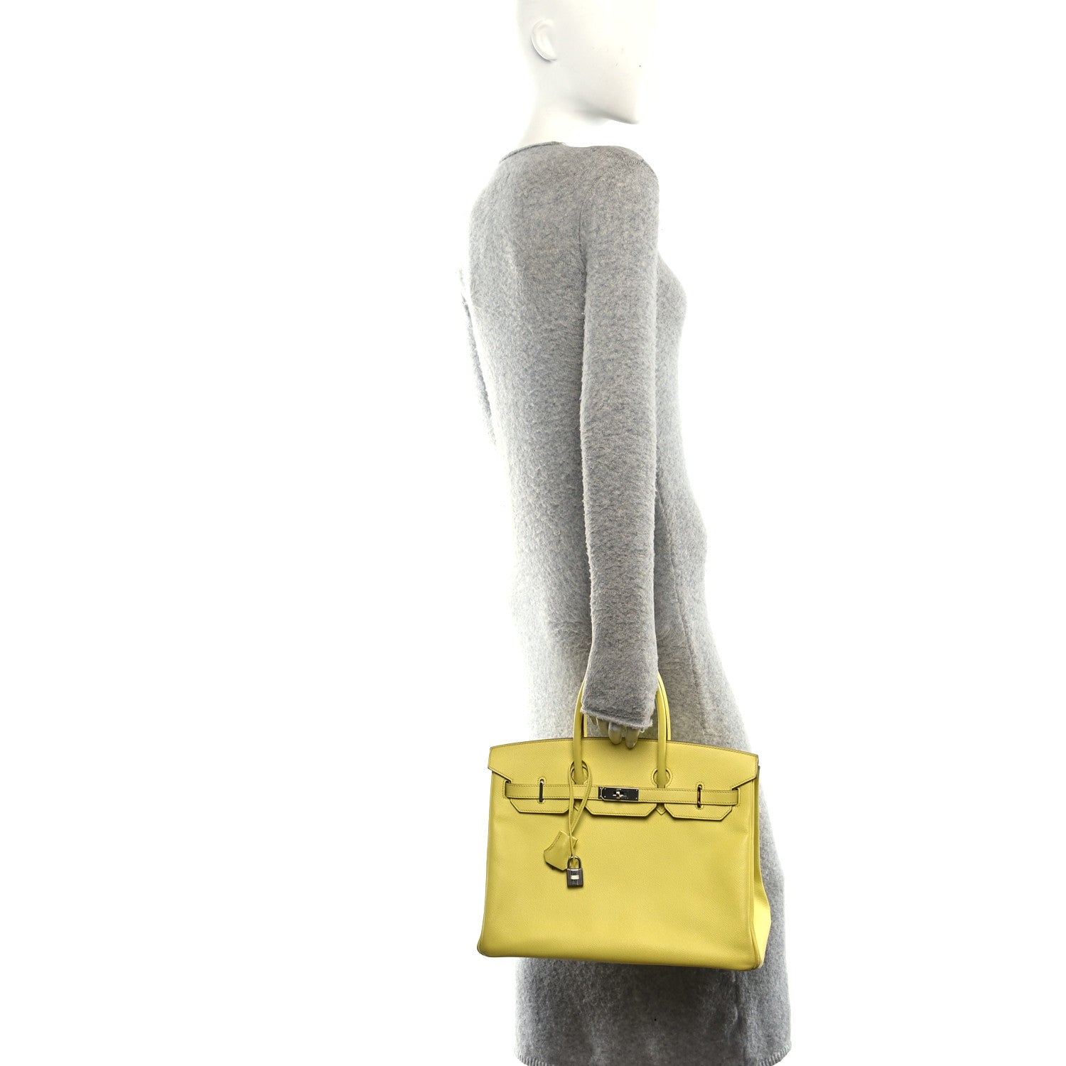 Hermes Epsom Birkin 35 Lime 2 of 14