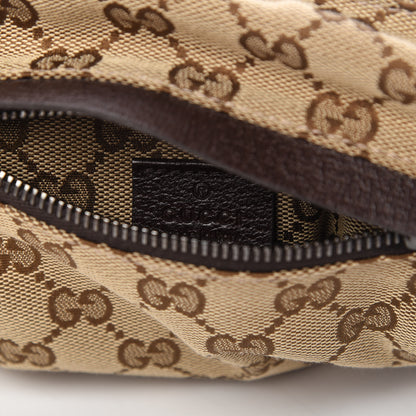 Gucci GG Monogram Double Pocket Belt Bag Dark Brown 9 of 10