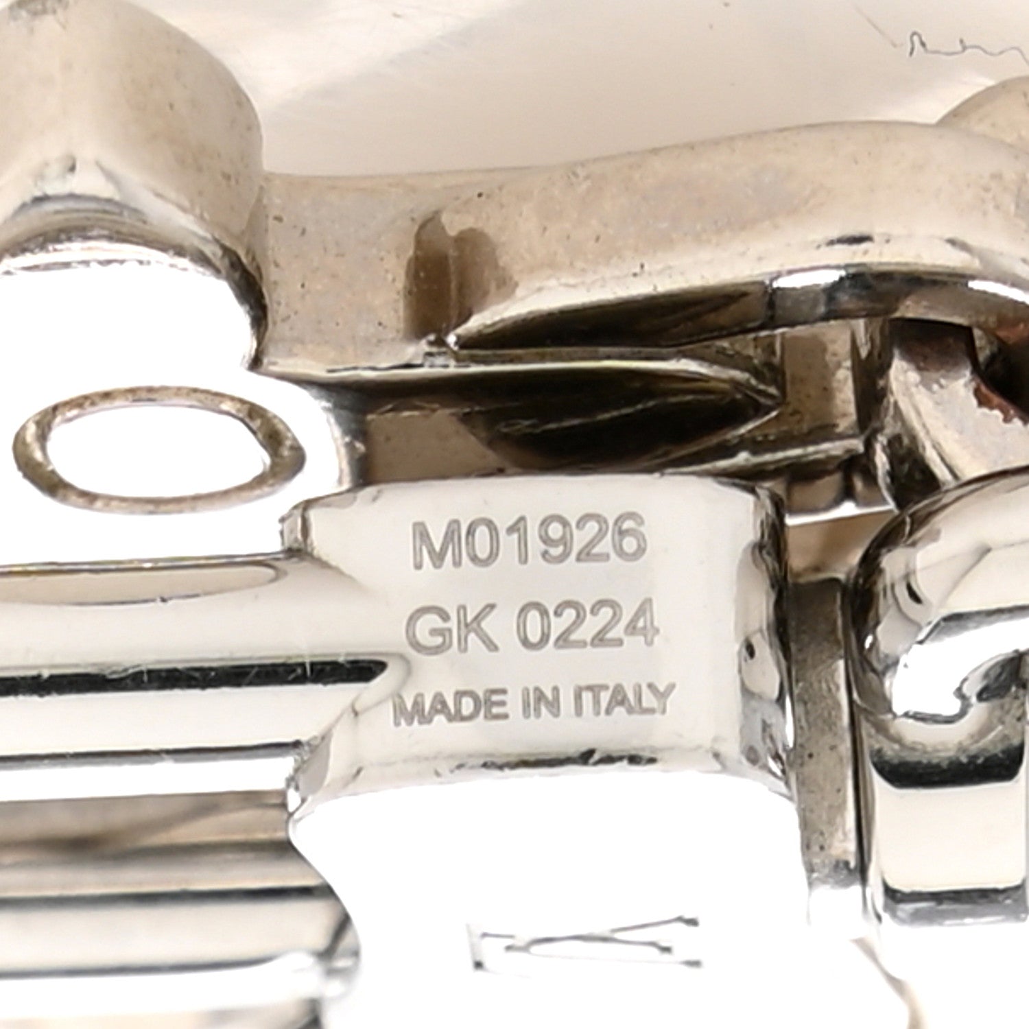 Louis Vuitton Metal Chain Wallet Bag Charm Silver 4 of 4