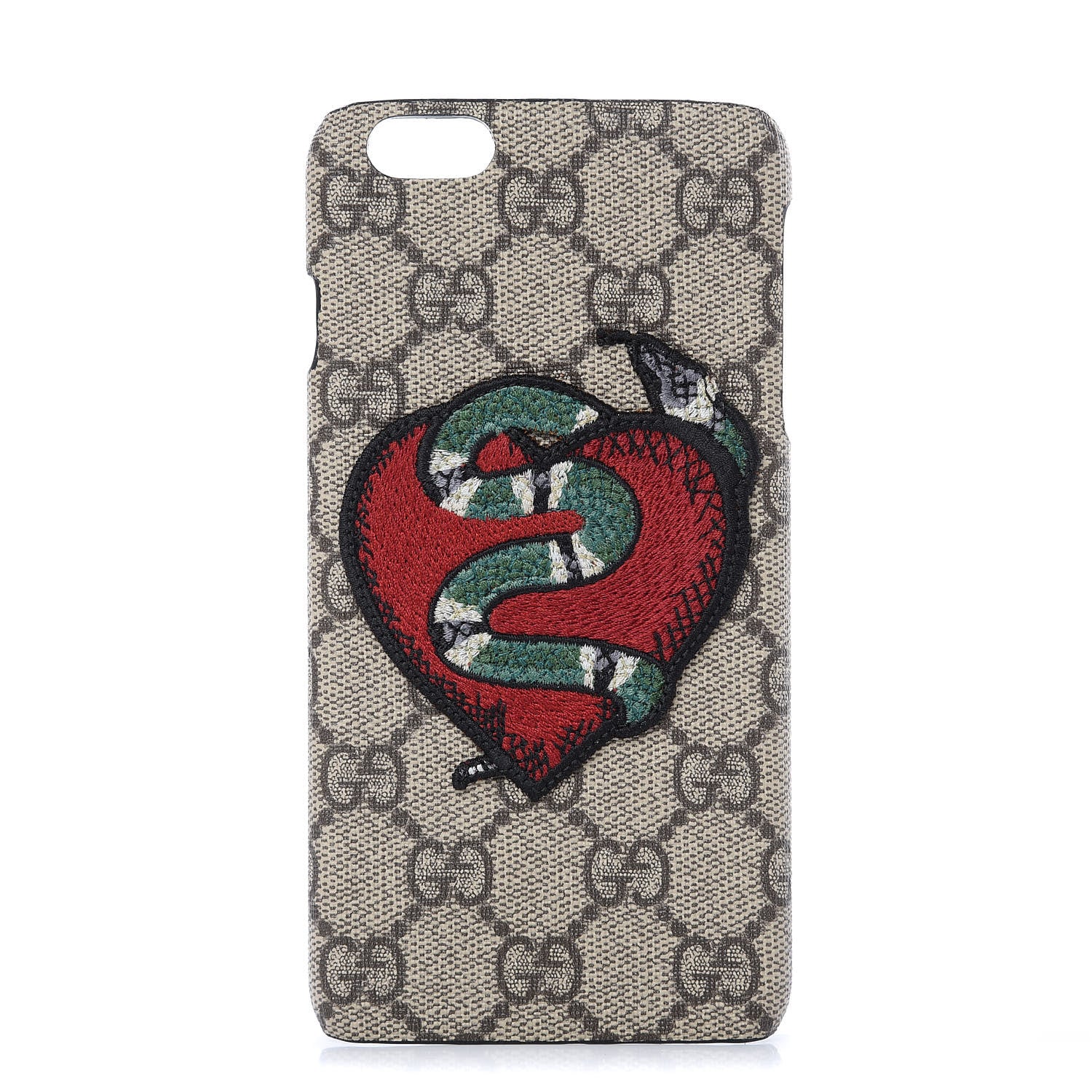 Gucci GG Supreme Monogram Kingsnake Heart Iphone 6 Plus Case 1 of 8