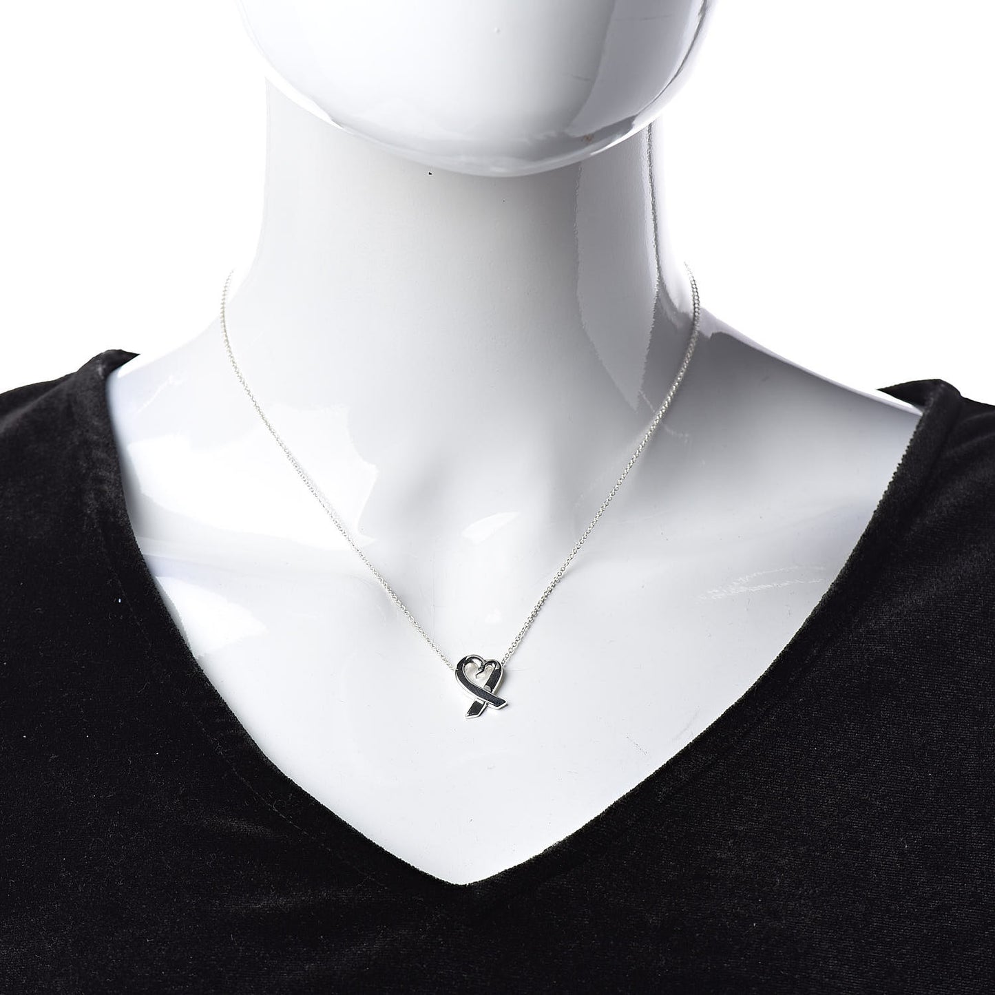 Sterling Silver Small Paloma Picasso Loving Heart Pendant Necklace