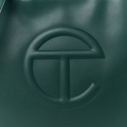 Telfar Vegan Leather Medium Shopping Bag Dark Olive 9 of 12