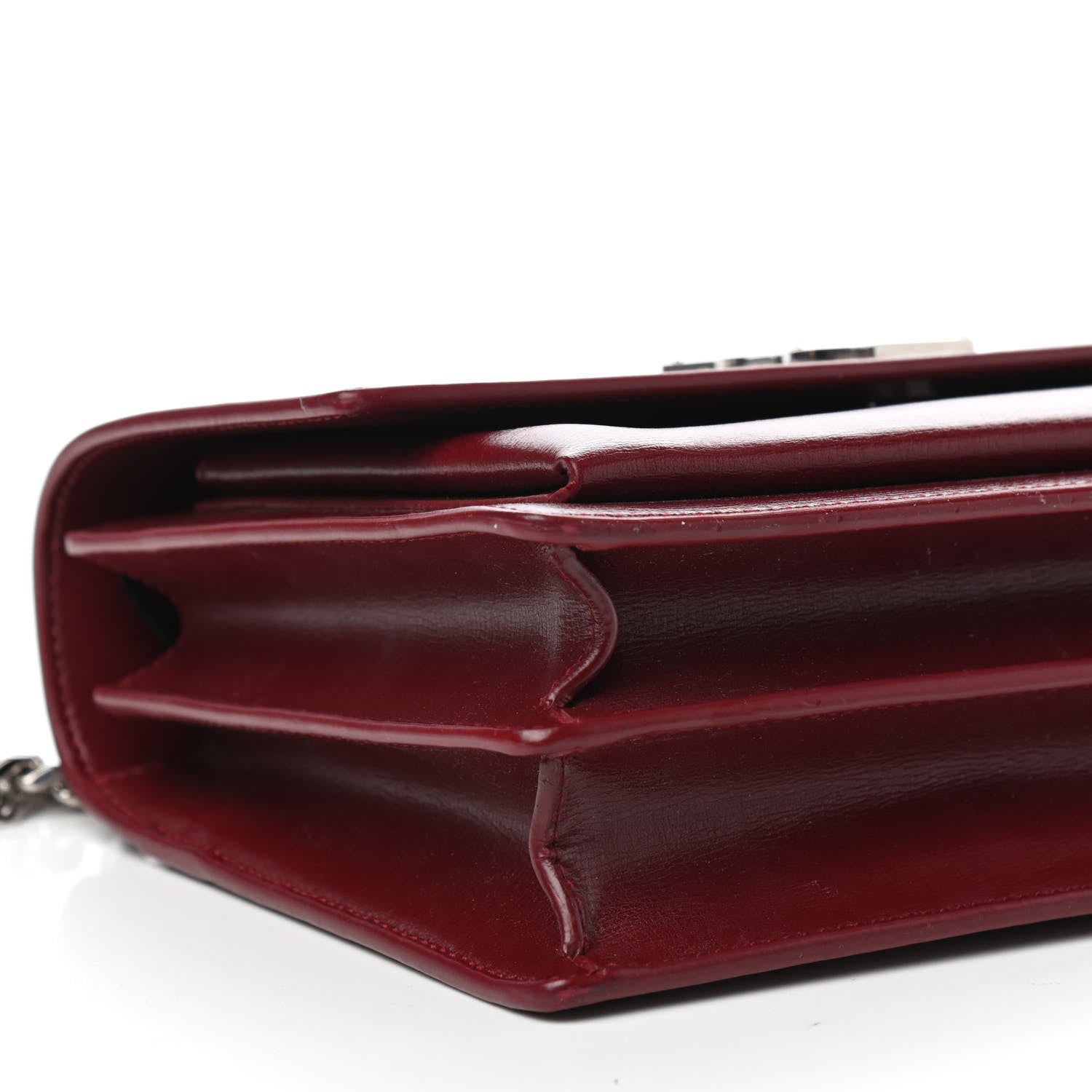 Saint Laurent Calfskin Medium Monogram Sunset Pallisandre 8 of 10