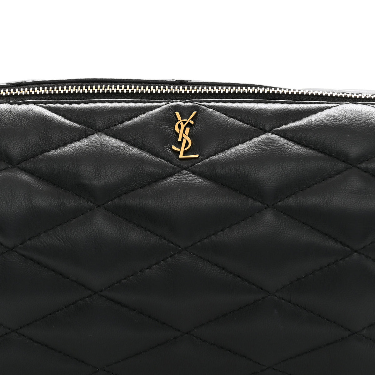 Lambskin Monogram Small Sade Tube Bag Black