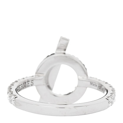 Hermes 18K White Gold Diamond Finesse Ring 51 5.75 3 of 6