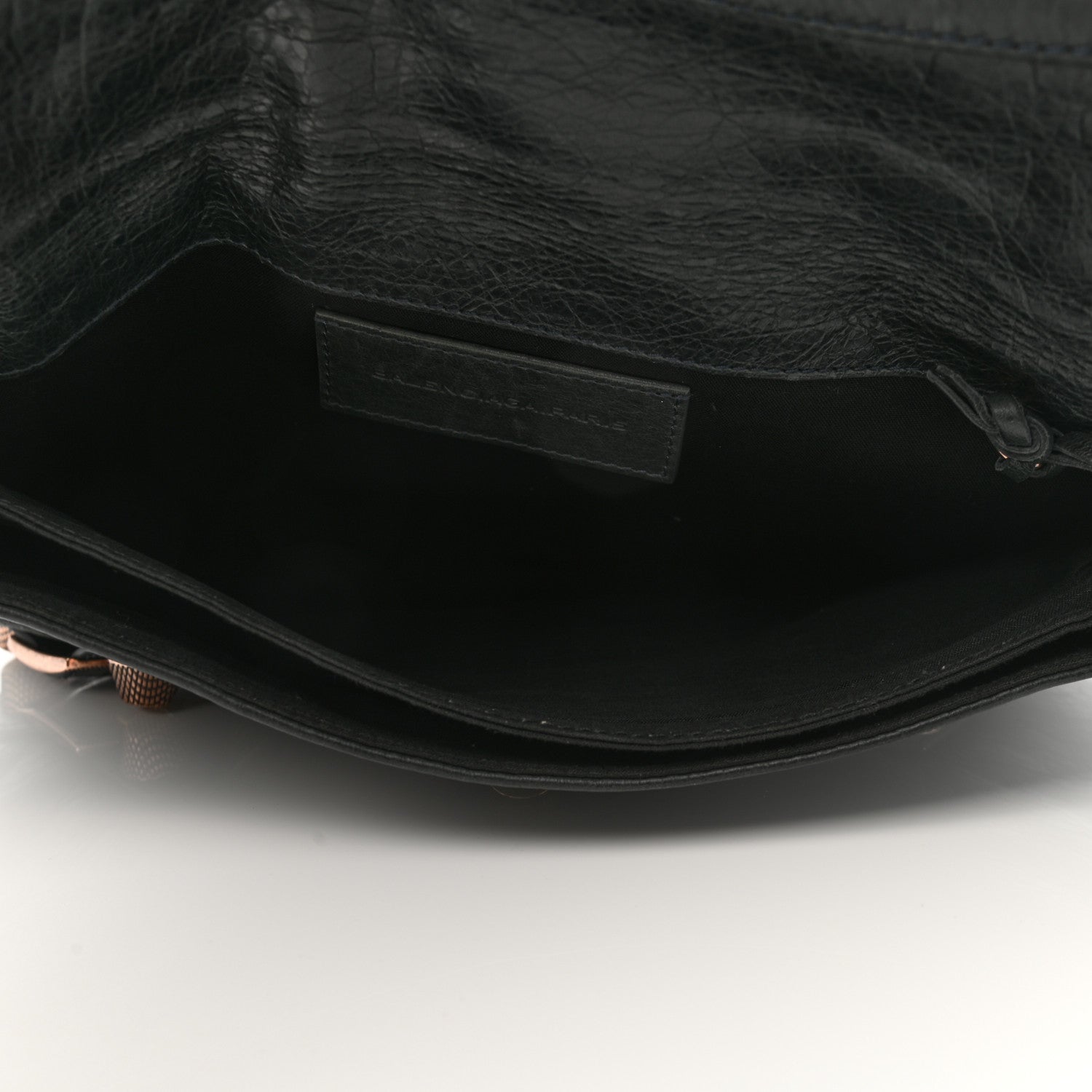 Balenciaga Agneau Giant 21 Rose Gold Hardware Envelope Clutch Anthracite 6 of 8
