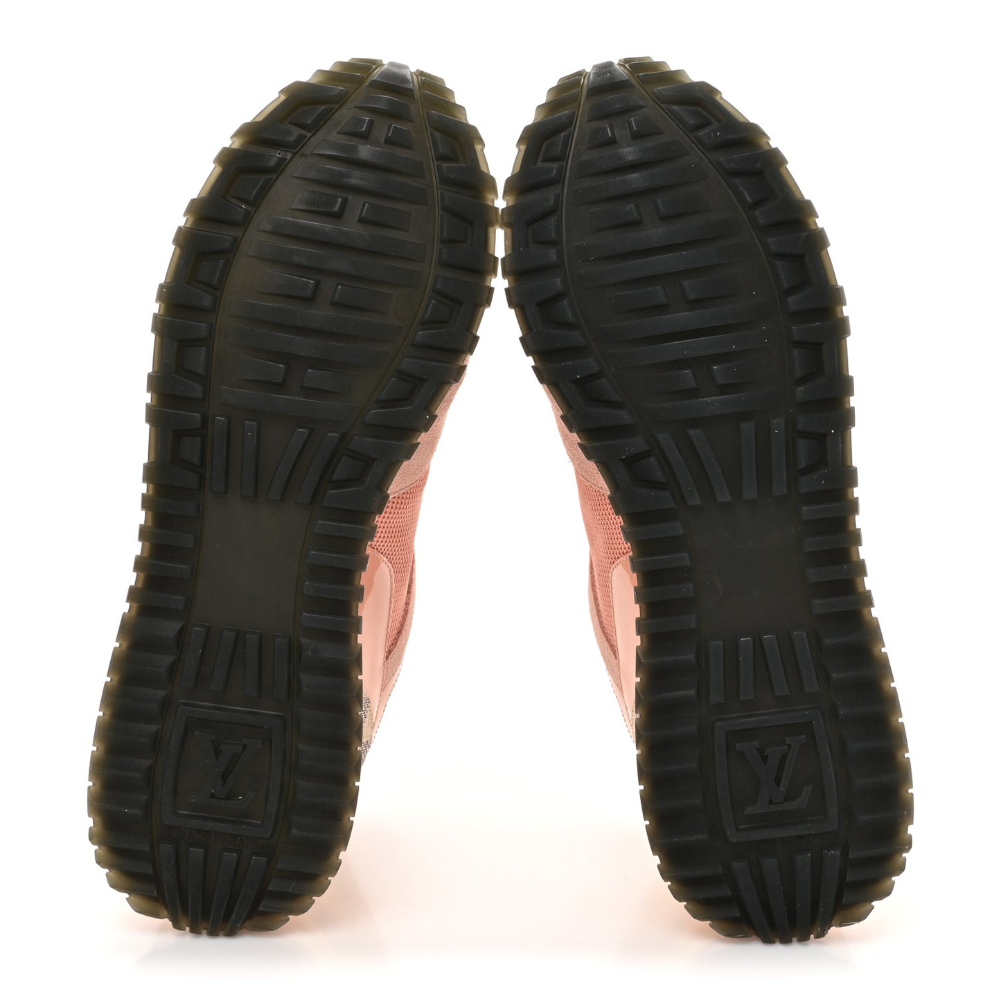 Suede Damier Azur Run Away Sneakers 38 Pink