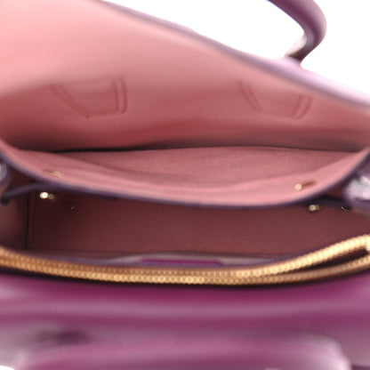 MCM Grained Calfskin Mini Milla Tote Purple 5 of 11