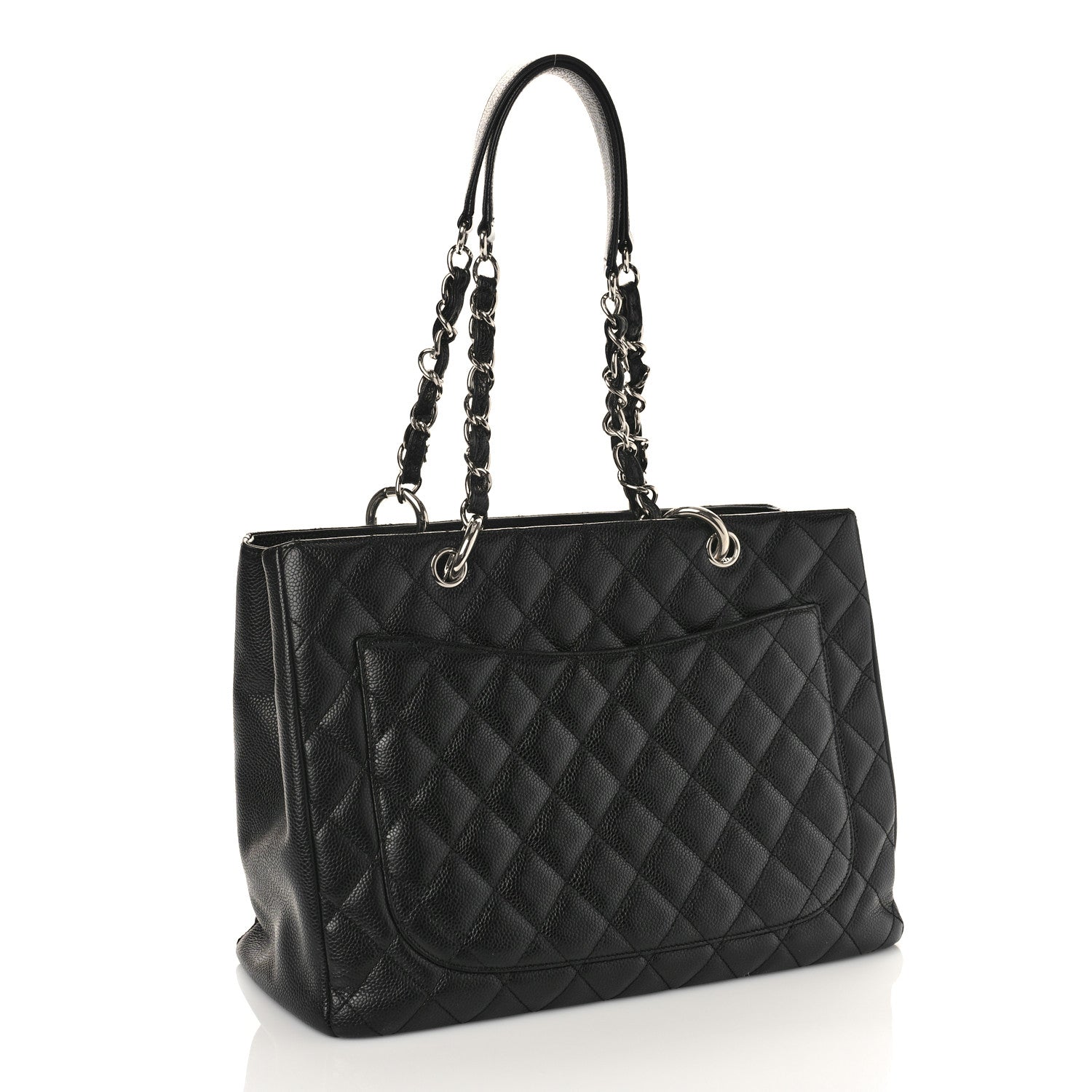 Chanel Caviar Quilted Grand Shopping Tote GST Black 3 of 10