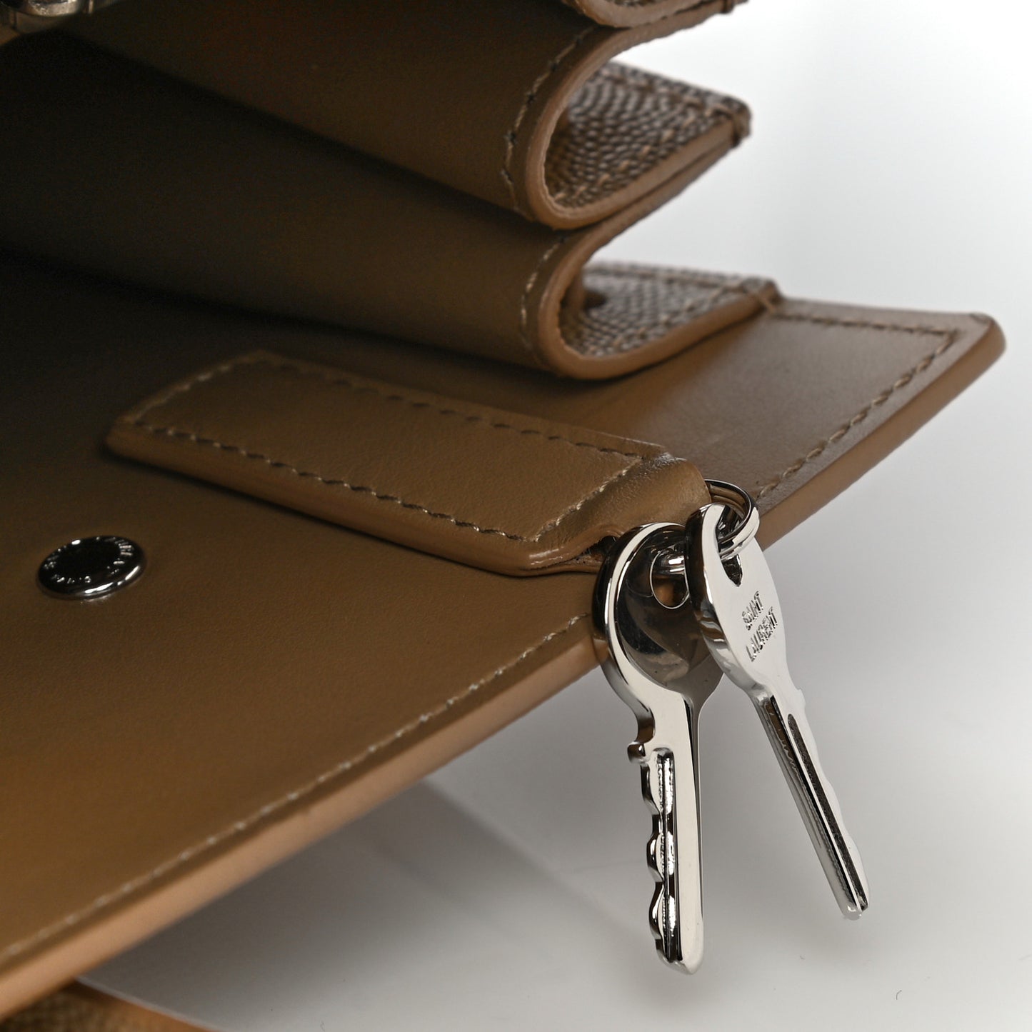 Grained Calfskin Small Sac De Jour Taupe