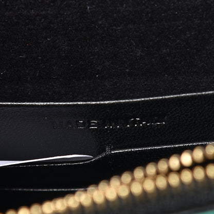 Saint Laurent Laminated Calfskin Classic Monogram Kate Tassel Chain Wallet Green 10 of 12