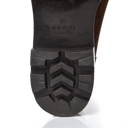 Gucci Rubber Monogram Edinburg Rain Boots 38 Transparent Cocoa 14 of 14