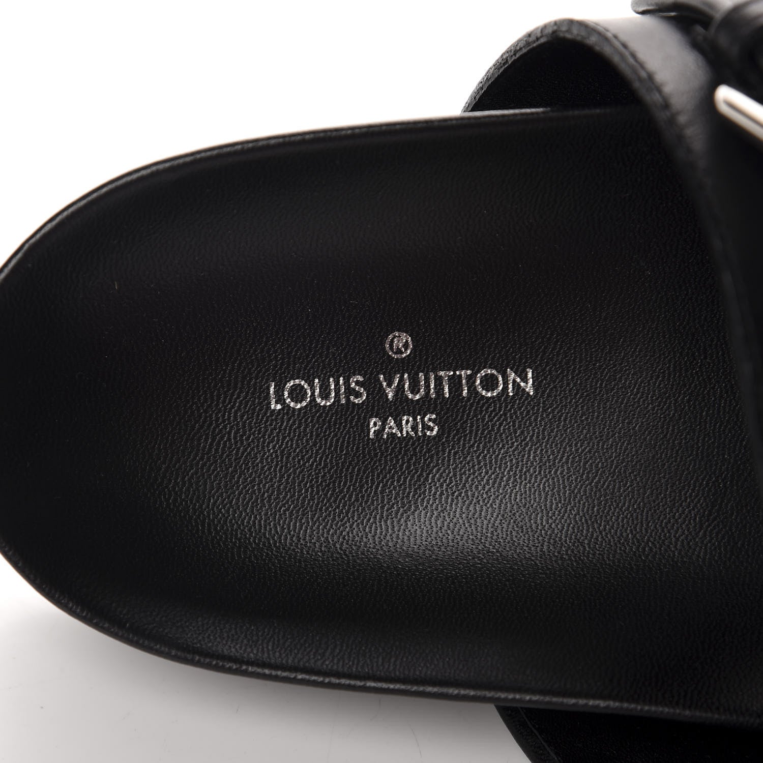 Louis Vuitton Calfskin New Wave Bom Dia Mule Sandals 41 Black 7 of 10
