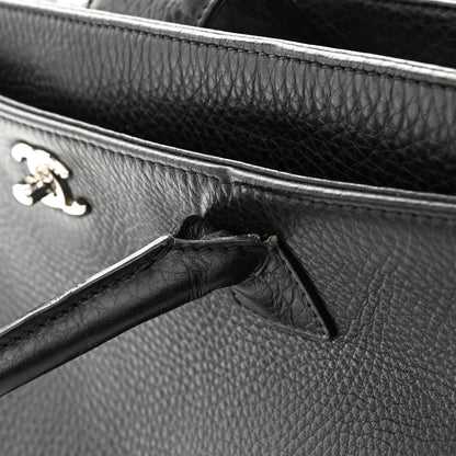 Chanel Deerskin Cerf Executive Shopper Tote Black 14 of 14
