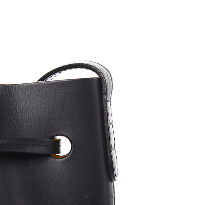 Mansur Gavriel Calfskin Mini Bucket Bag Black Gold 12 of 16