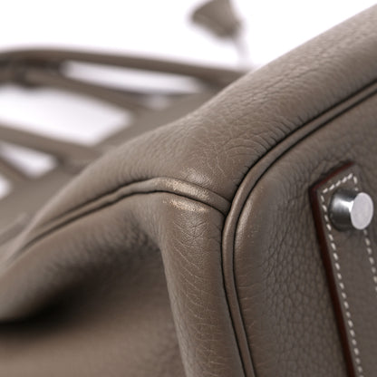 Hermes Taurillon Clemence Birkin 35 Etoupe 10 of 18
