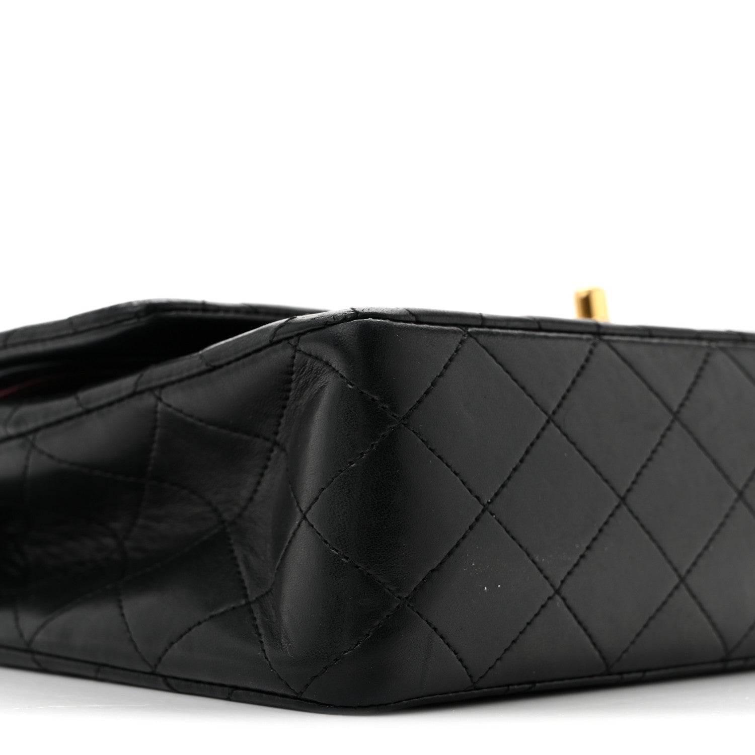 Chanel Lambskin Quilted Medium Double Flap Black 10 of 14